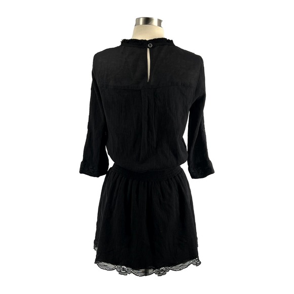 Sea New York Black Lace Crepe Drop Waist Tunic Dress EUC - Picture 9 of 12